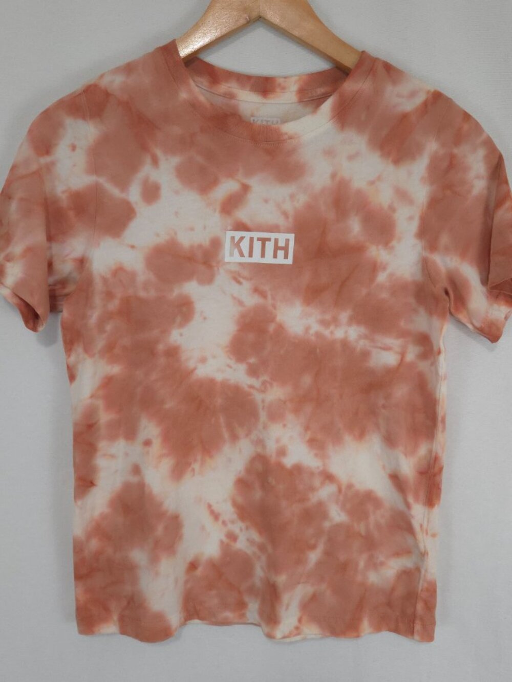 KITH Kids Orange Tie Dye Short Sleeve Crewneck Tee